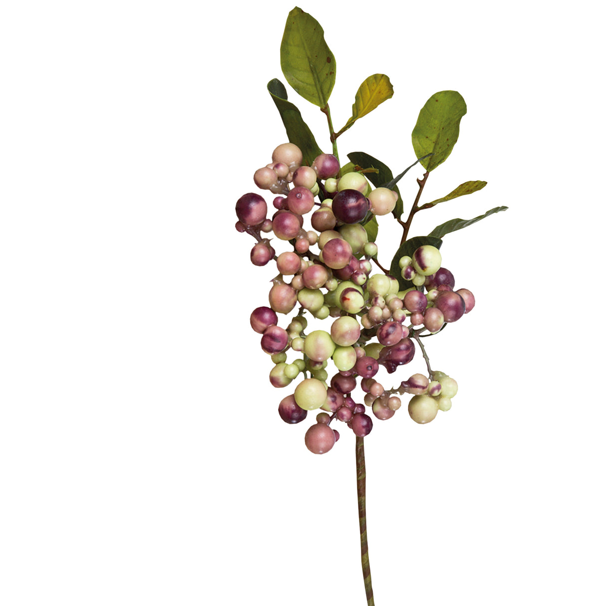 Fink Kunstblume Beerenzweig amaranth, hellgrün Kunstfasern Höhe  cm