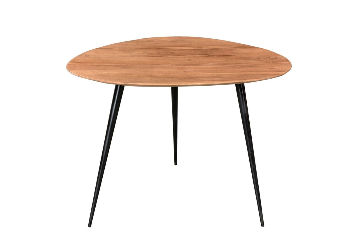SIT-Möbel Beistelltisch 54 cm x 49 cm x 41 Platte natur, Beine schwarz