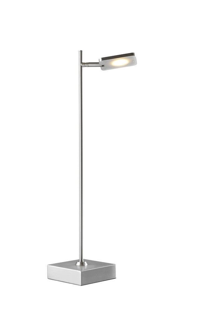 Sompex Tischleuchte Quad Metall silber 5W dimmbar