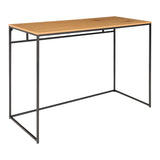 House Nordic Schreibtisch Vita Metall braun 100 x 45 x 75 cm