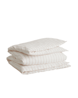 GANT Bettwäsche Dobby Stripe Warm Sienna Beige 135 x 200 cm