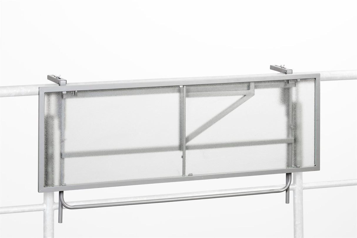 Merxx Balkonhängetisch Stahl silber 120 cm x 40 cm x 73,5 cm