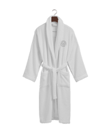 GANT Bademantel Crest White Weiß XL