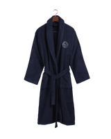 GANT Bademantel Crest Marine Blau M
