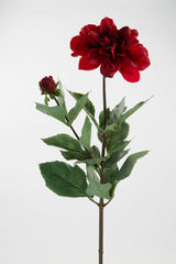 Fink Kunstblume Dahlie rot Kunstfasern Höhe 70 cm