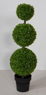 Fink Buchsbaum, Kunstblume Buchs braun, grün Kunstfasern, Kunststoff Höhe 100 cm