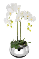 Fink Kunstblume Orchidee weiß Kunstfasern Höhe 0,6 cm