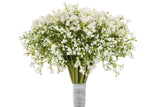 Fink Kunstblume Bouquet weiß Kunstfasern Höhe  cm
