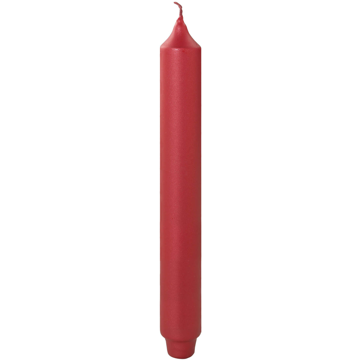 Fink metallic Stabkerze Candle rot Paraffin Höhe 25 cm