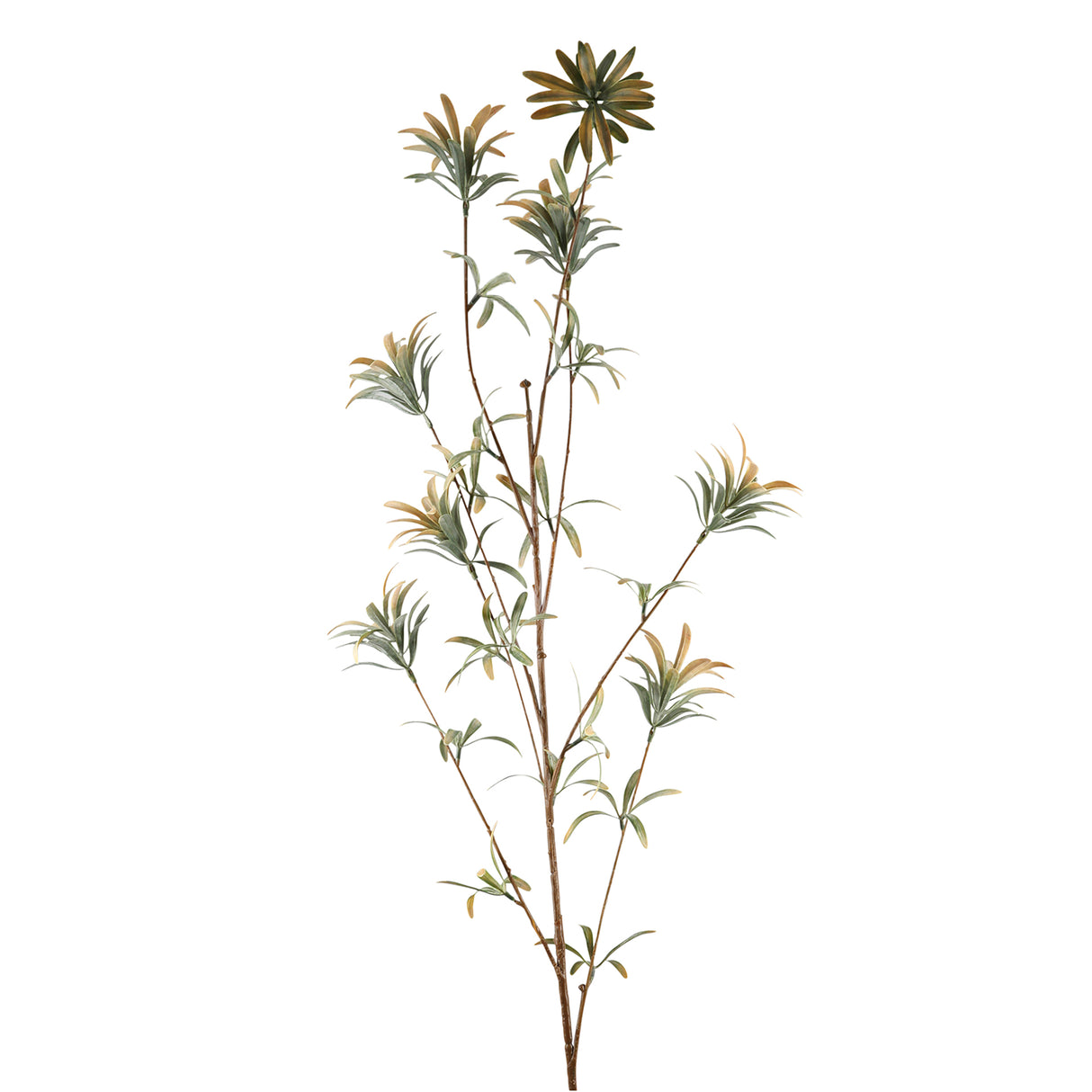 Fink Kunstblume Blatt gelb, grün Kunstfasern Höhe 120 cm