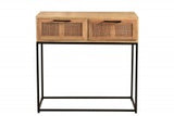 SIT-Möbel Konsolentisch Cane Mango natur Rattan im Boho Stil 80 x 77 x 35 cm