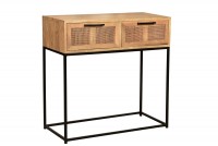 SIT-Möbel Konsolentisch Cane Mango natur Rattan im Boho Stil 80 x 77 x 35 cm