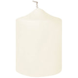 Fink getauchte Stumpenkerze Candle creme Paraffin Höhe 10 cm