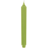 Fink metallic Stabkerze Candle hellgrün Paraffin Höhe 25 cm