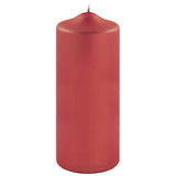 Fink metallic Stumpenkerze Candle rot Paraffin Höhe 20 cm