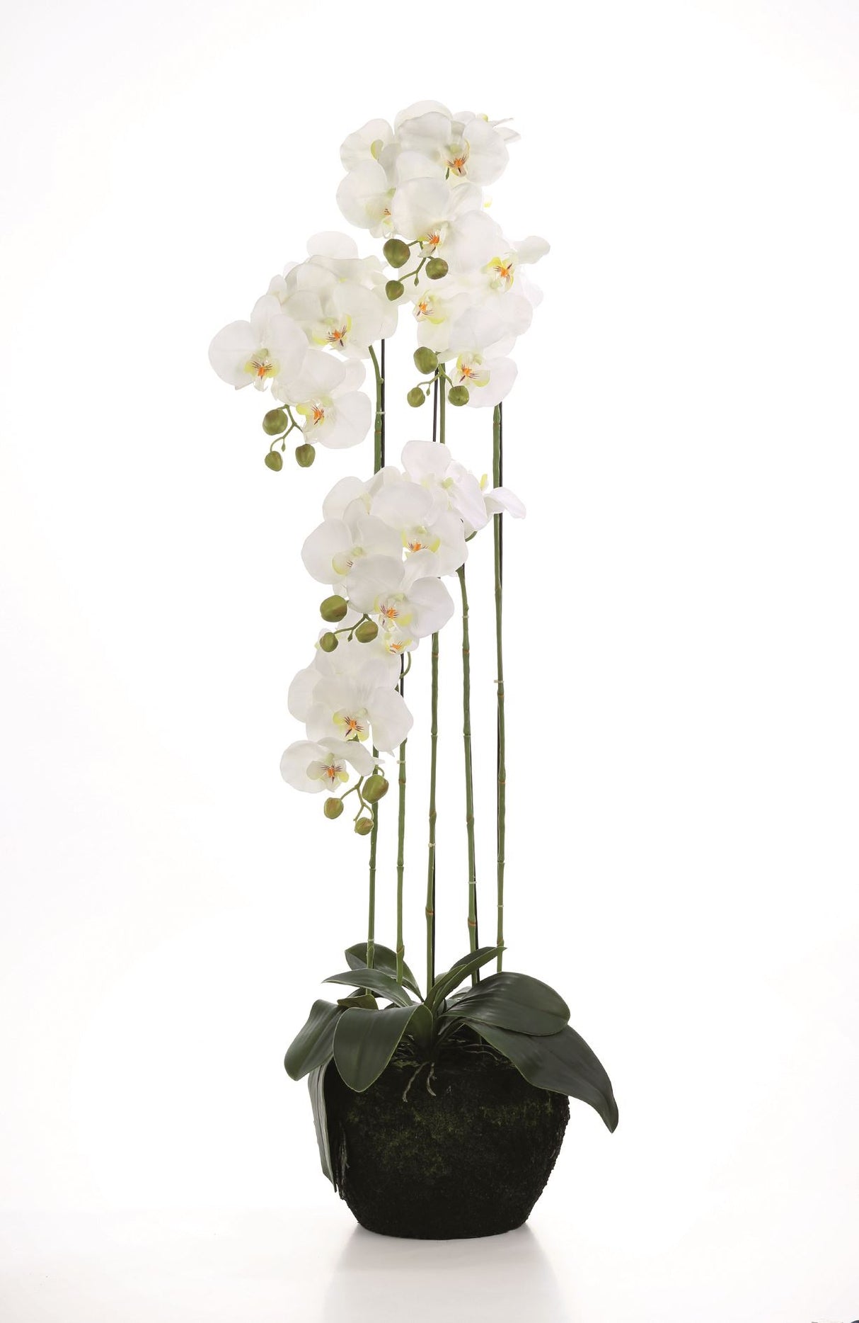 Fink Kunstblume Orchidee weiß Kunstfasern Höhe 3,3 cm