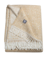 Musterring Plaid Ease 140 x 200 cm beige Kuscheldecke mit Fransen