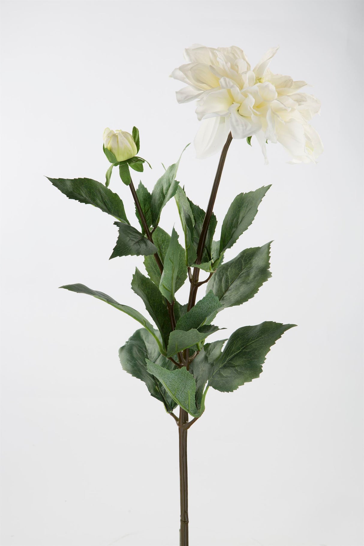 Fink Kunstblume Dahlie weiß Kunstfasern Höhe 70 cm