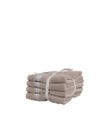 GANT Handtuch Premium 4er Silver Sand 30 x 30 cm