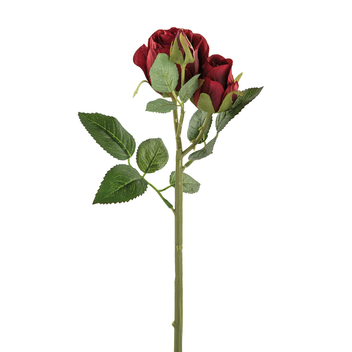 Fink Kunstblume Rose rot Kunstfasern Höhe 40 cm
