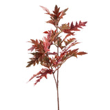 Fink Kunstblume Blatt dunkel rot Kunstfasern Höhe 70 cm