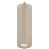 Fink metallic Stumpenkerze Candle stein Paraffin Höhe 25 cm