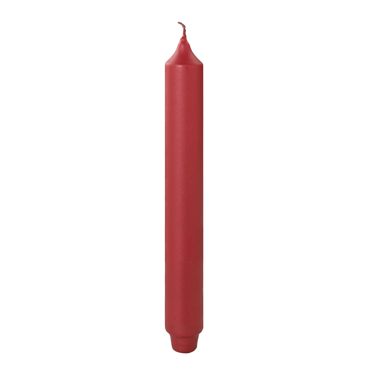 Fink metallic Stabkerze Candle rot Paraffin Höhe 25 cm