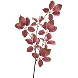 Fink Kunstblume Blätterzweig dunkel pink, grün Kunstfasern Höhe  cm