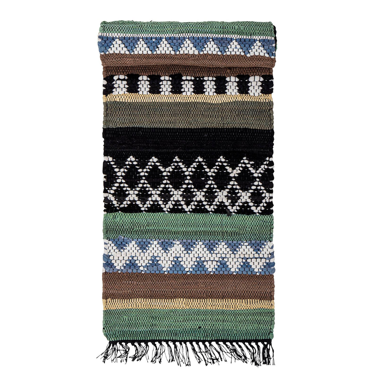 BLOOMINGVILLE Huxi Teppich aus Baumwolle, multifarbend