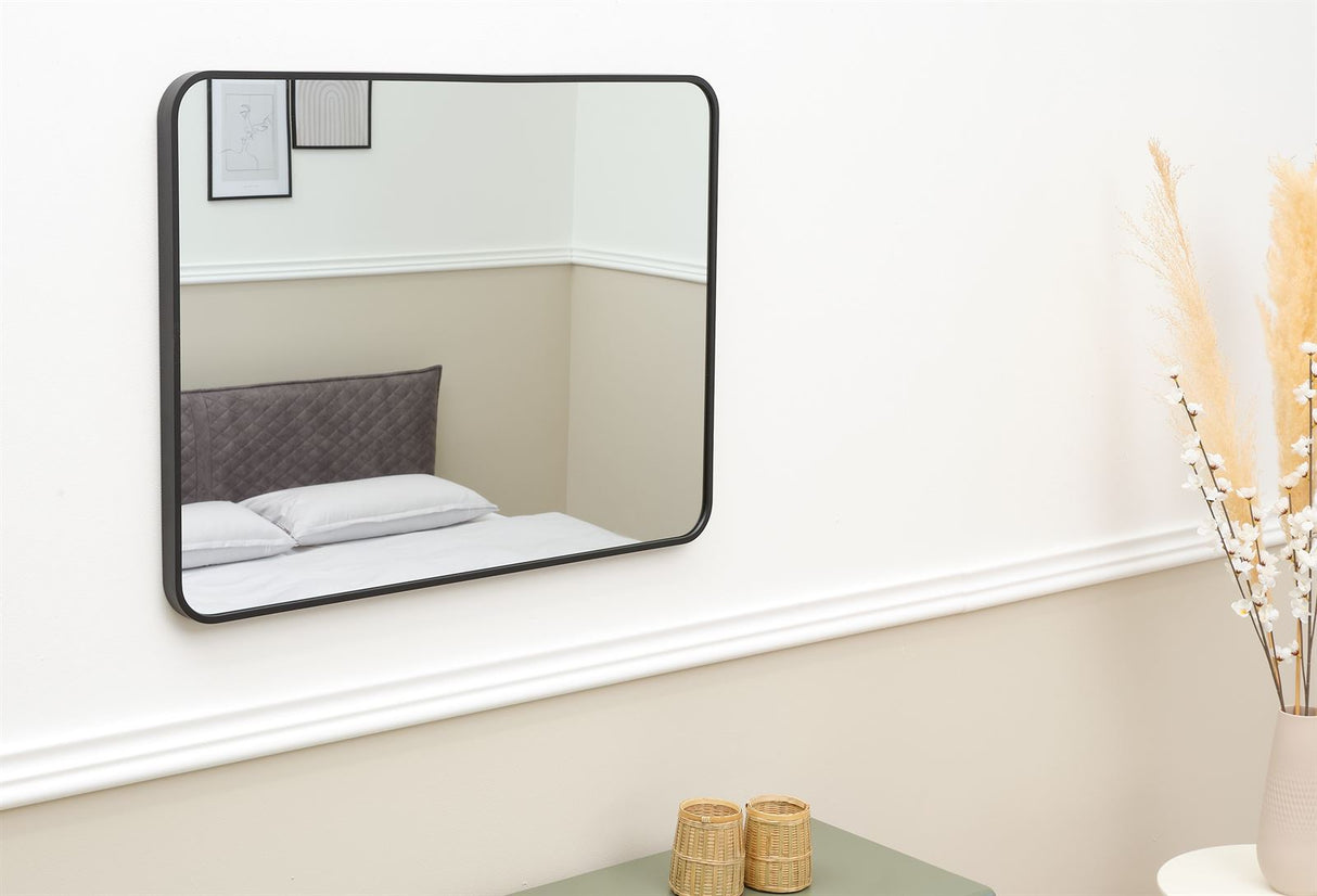 Terra Home Wandspiegel 60x80 schwarz Metallrahmen