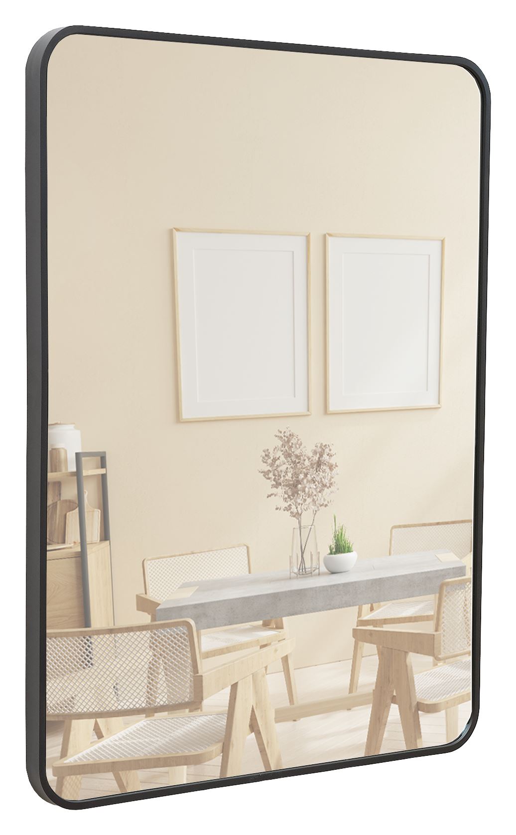 Terra Home Wandspiegel 60x80 schwarz Metallrahmen