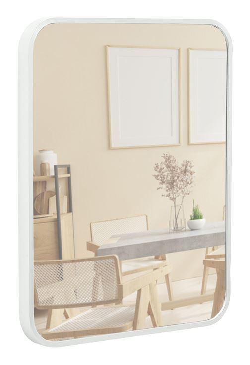 Terra Home Wandspiegel 40x50 weiß Metallrahmen