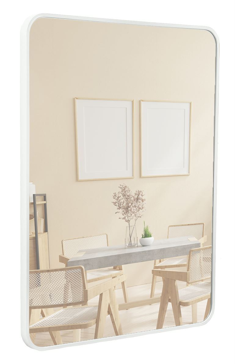 Terra Home Wandspiegel 60x80 weiß Metallrahmen
