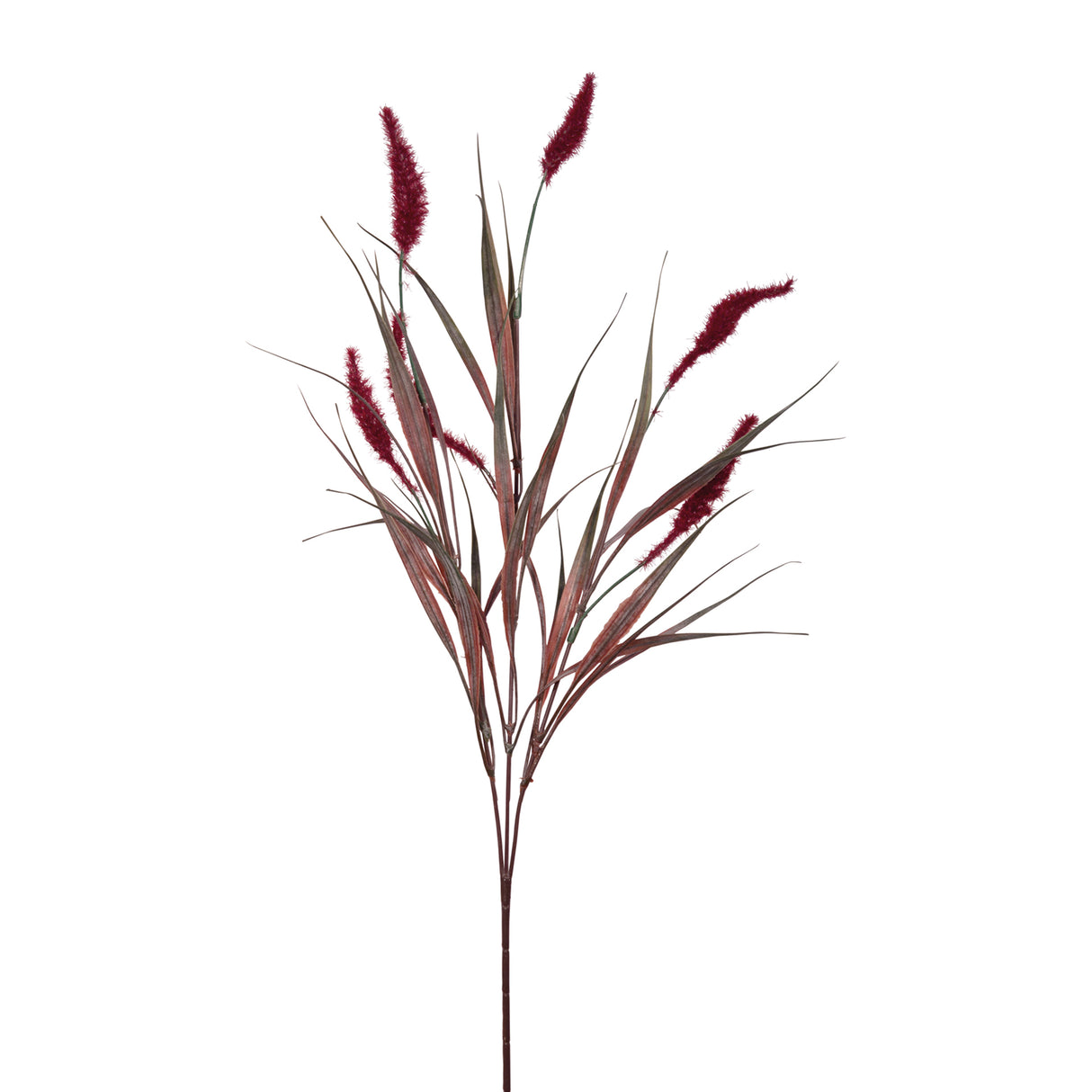 Fink Kunstblume Gras burgund Kunstfasern Höhe 65 cm