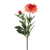 Fink Kunstblume Dahlie coralle Kunstfasern Höhe 70 cm