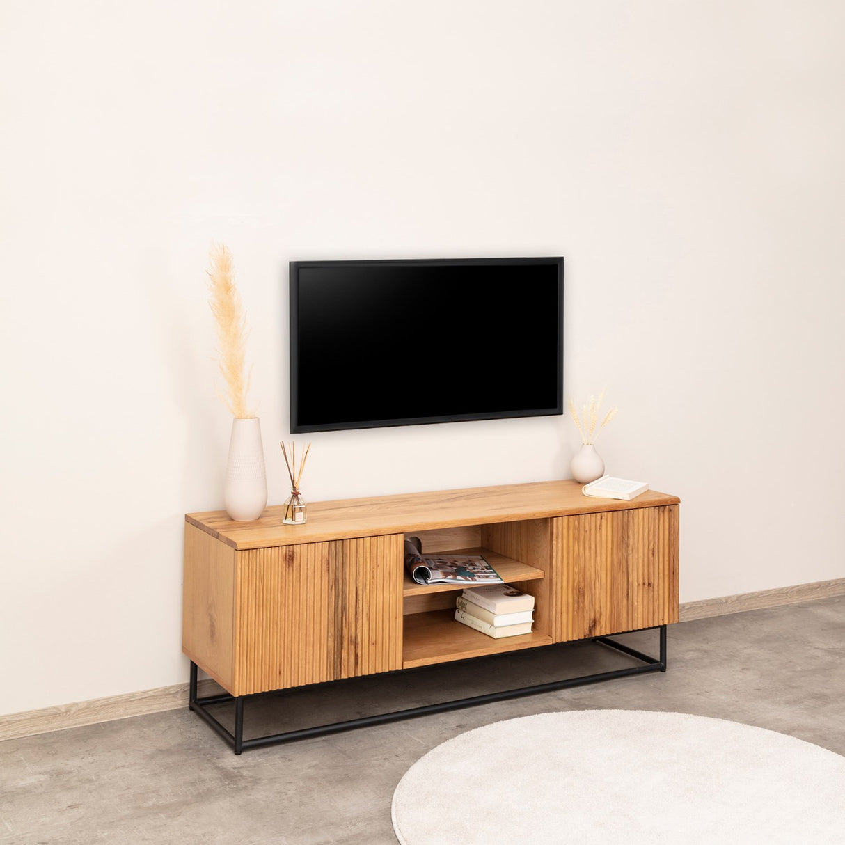 Terra Home TV-Lowboard Sunne 140 cm, Braun