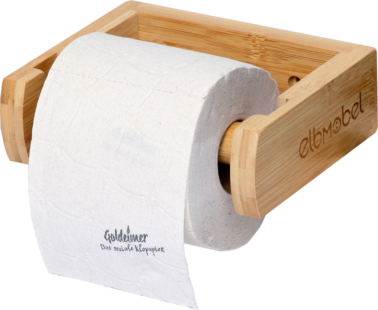 Elbmöbel Toilettenpapierhalter Bambus