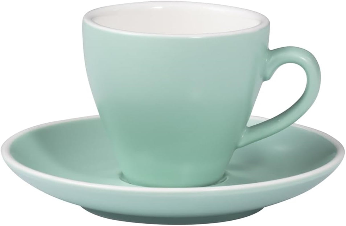 Terra Home 2er Espressotassen-Set, Türkis matt