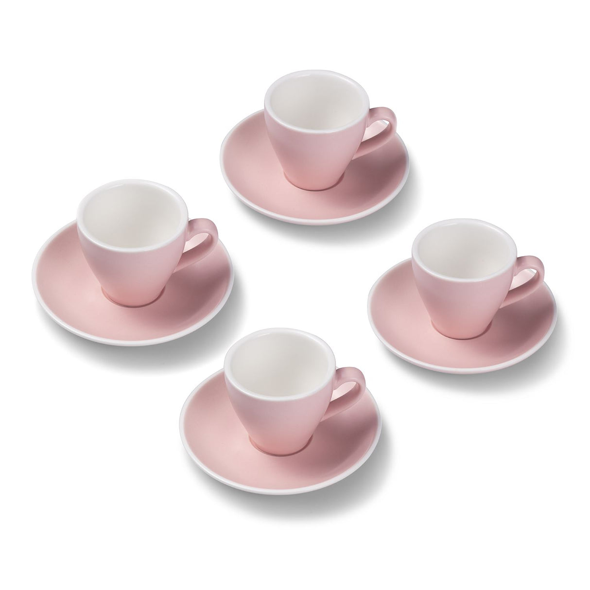 Terra Home 4er Espressotassen-Set, Rosa matt
