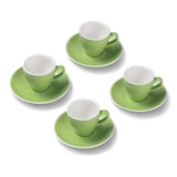Terra Home 4er Espressotassen-Set, Grün matt