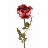 Fink Kunstblume Rose dunkelrot Kunstfasern Höhe 66 cm