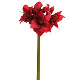 Fink Kunstblume Amaryllis dunkel rot Kunstfasern Höhe  cm