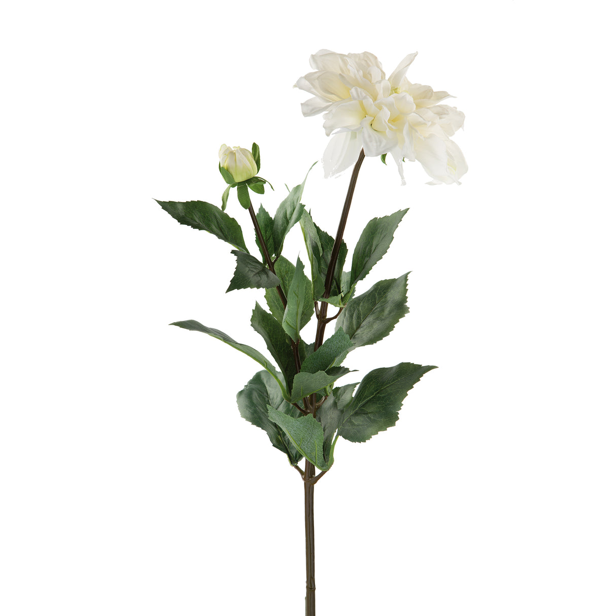 Fink Kunstblume Dahlie weiß Kunstfasern Höhe 70 cm
