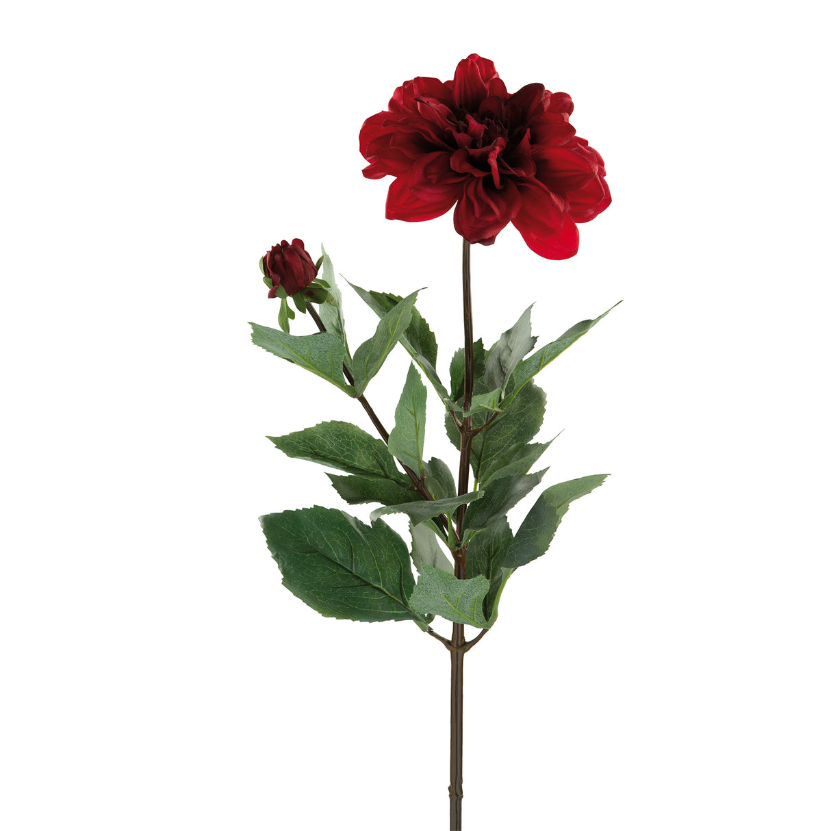 Fink Kunstblume Dahlie rot Kunstfasern Höhe 70 cm