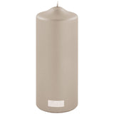 Fink metallic Stumpenkerze Candle stein Paraffin Höhe 20 cm