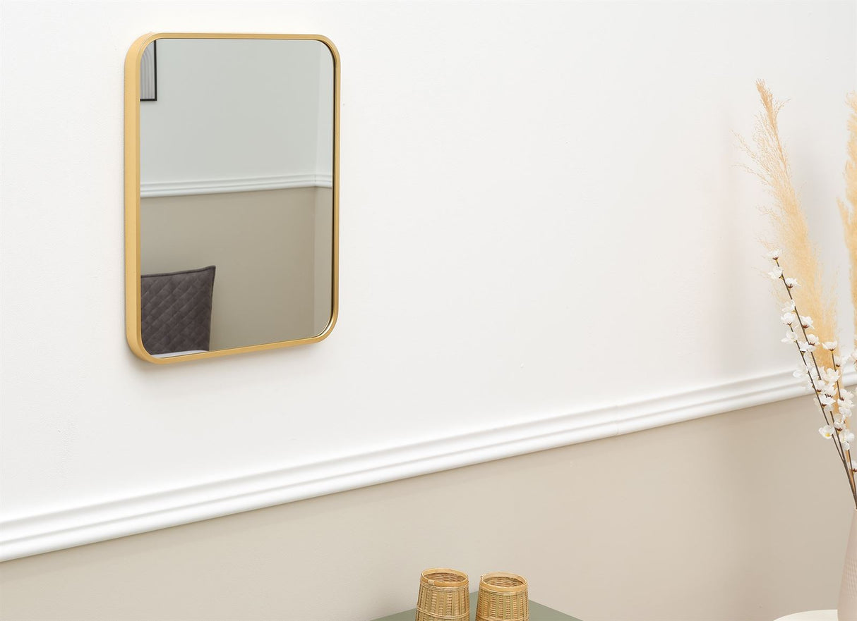 Terra Home Wandspiegel 40x50 gold Metallrahmen