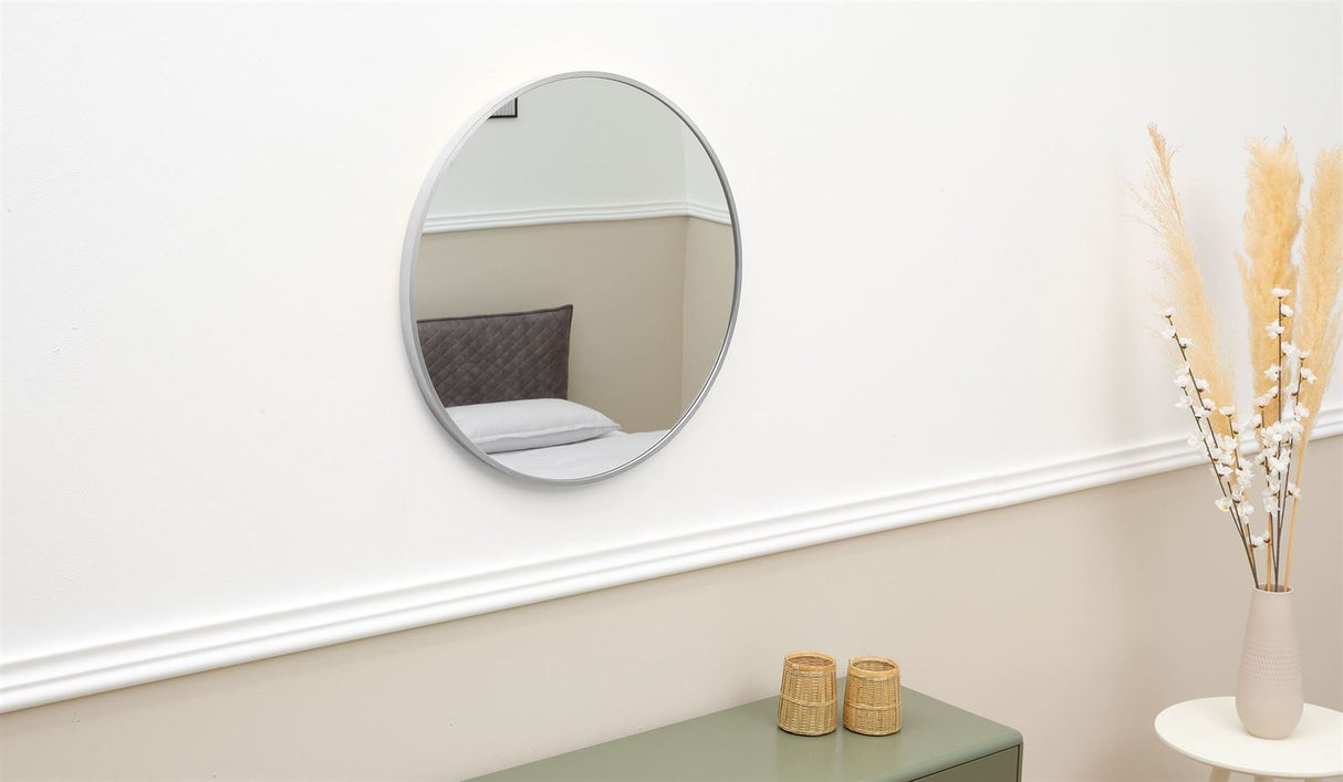 Terra Home Wandspiegel rund 60x60 silber Metallrahmen