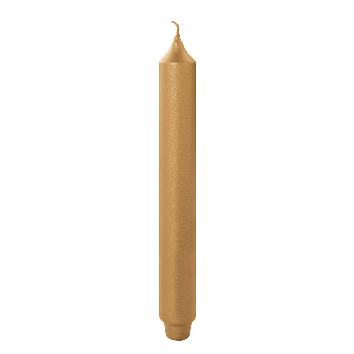 Fink metallic Stabkerze Candle gold Paraffin Höhe 25 cm