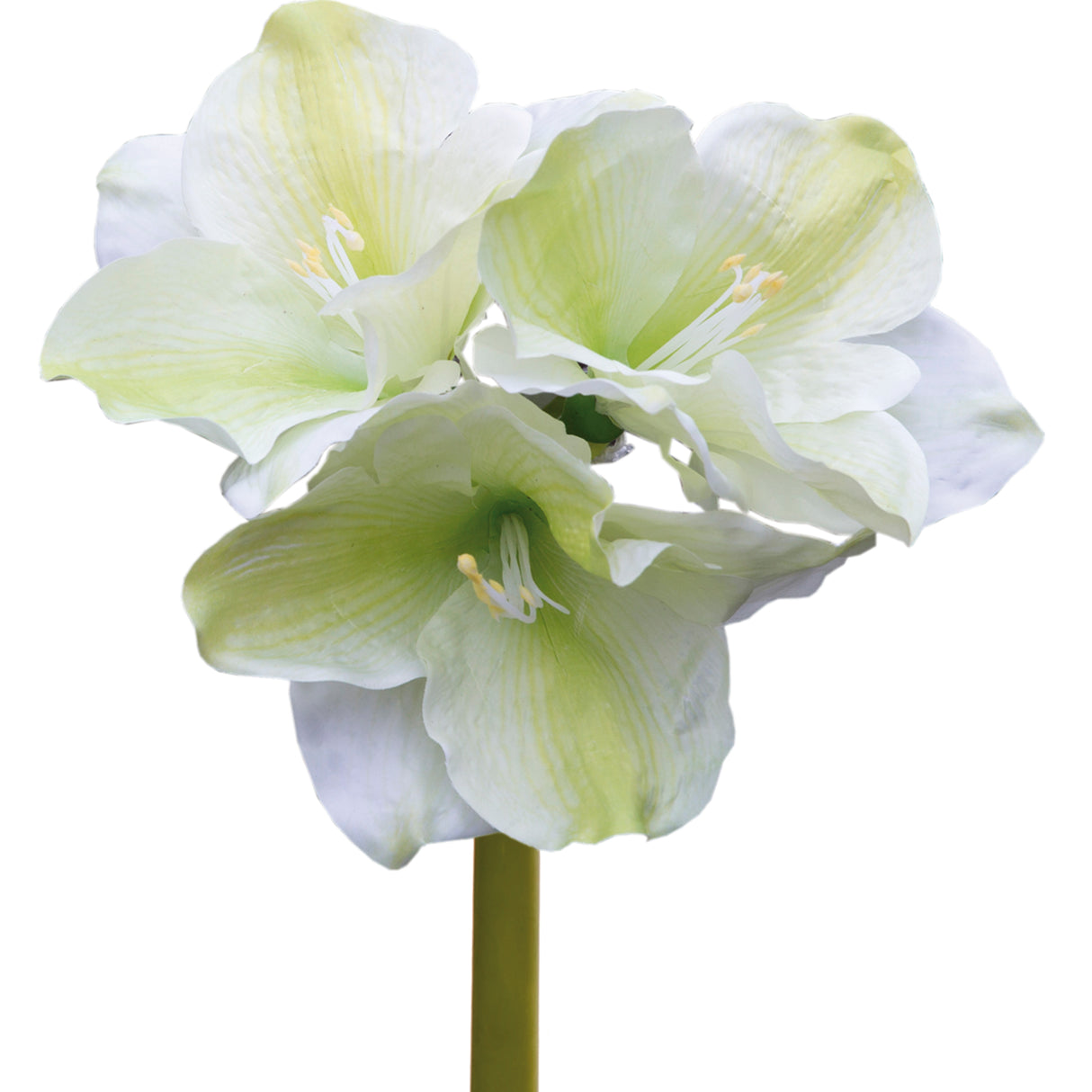 Fink Kunstblume Amaryllis creme, hellgrün Kunstfasern Höhe  cm