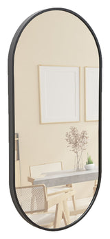 Terra Home Wandspiegel 80x40 schwarz Metallrahmen